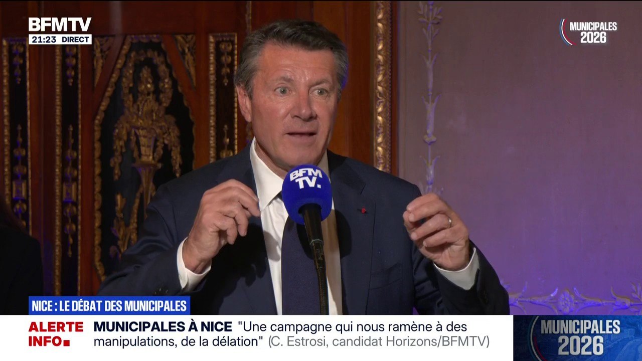 Municipales à Nice: "J'ai le sentiment qu'on a réussi beaucoup de choses", estime Christian Estrosi, maire sortant et candidat Horizons