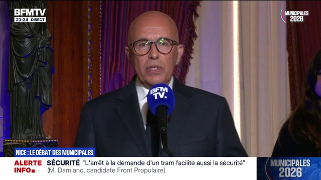 Je veux dire aux Niçois et aux Niçoises que le temps du changement est venu , annonce Éric Ciotti (UDR), candidat à la mairie de Nice