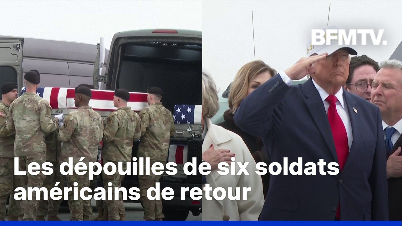 Guerre au Moyen-Orient: Donald Trump accueille les dépouilles de six soldats américains tués