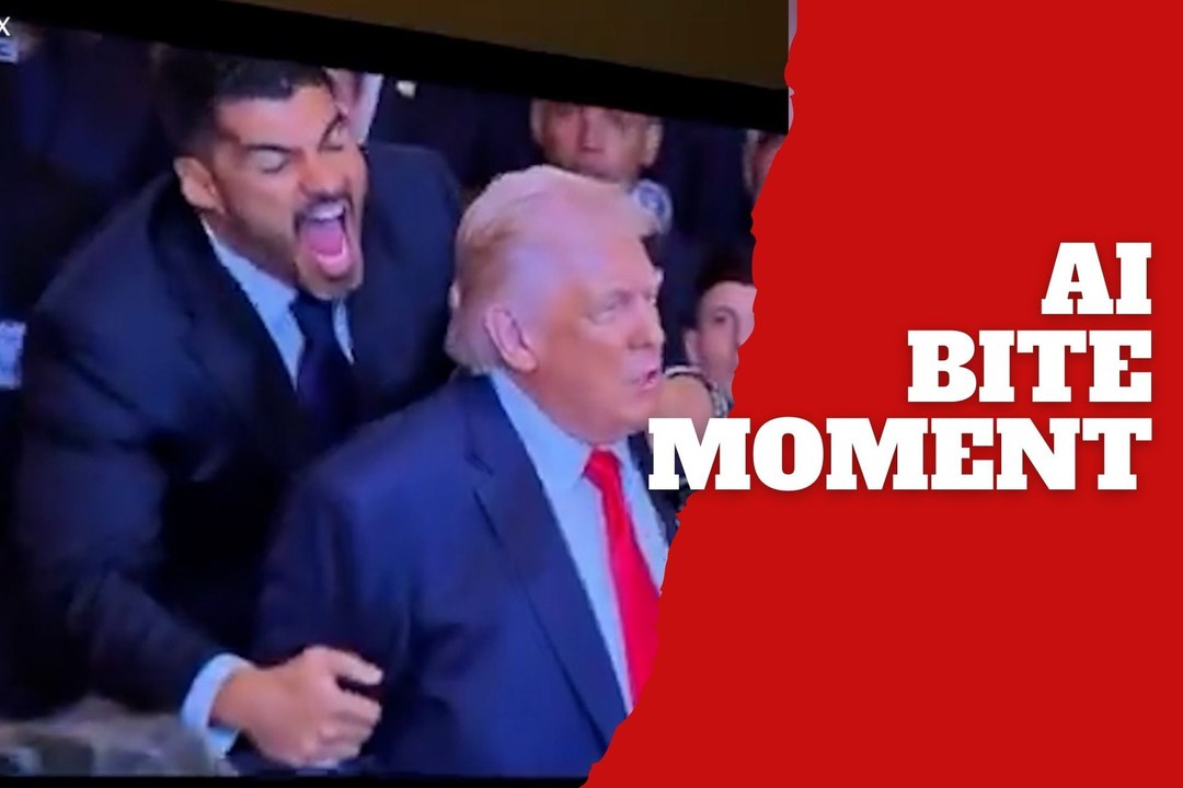 AI takes over Luis Suárez as he bites Donald Trump’s ear during White House visit
