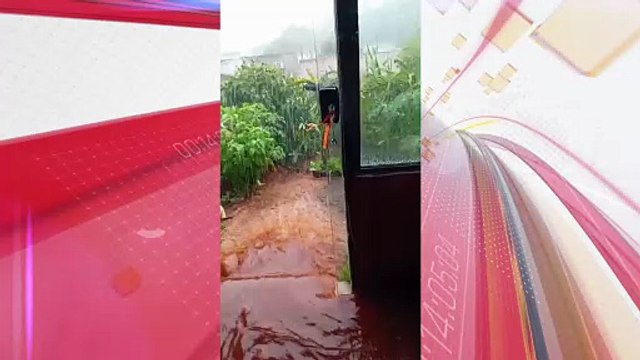 Forte chuva causa alagamentos, derruba muro e invade casas em Apucarana
