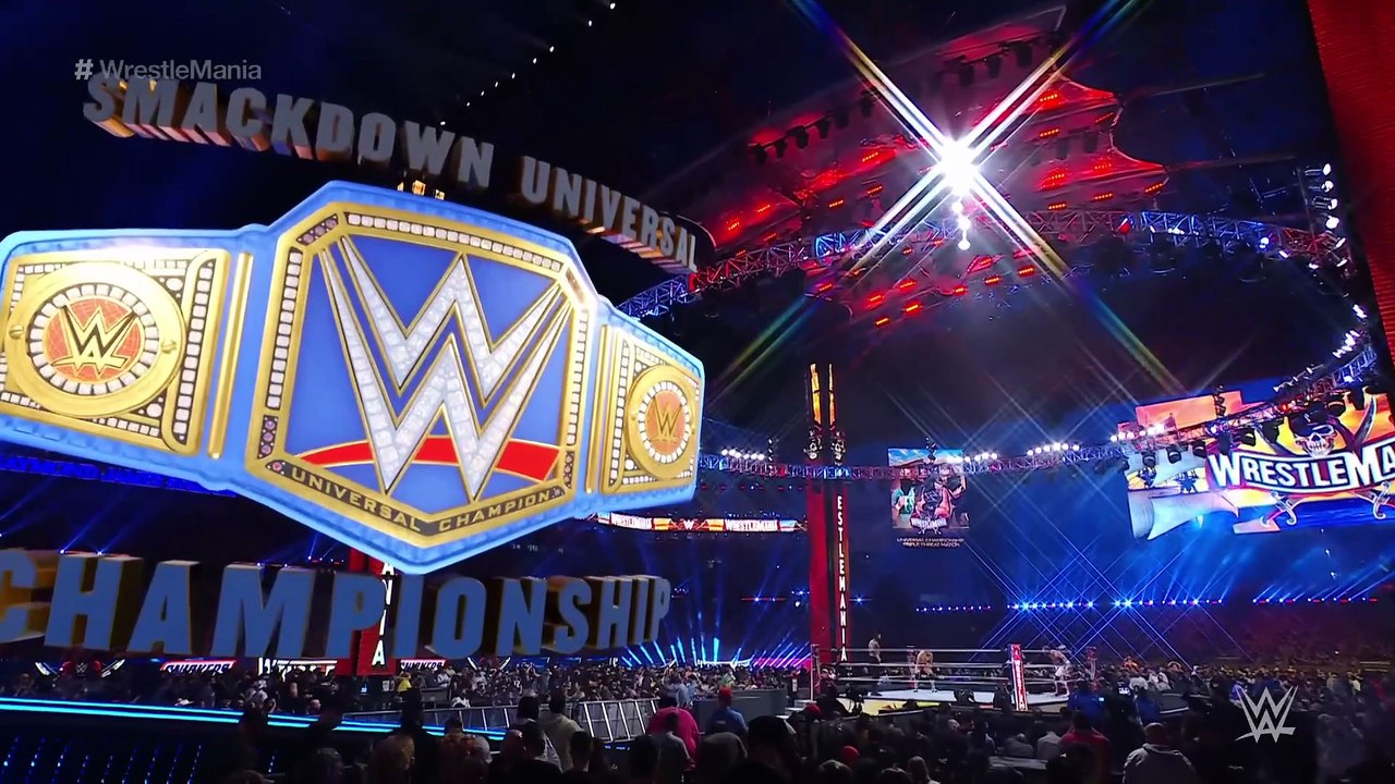 FULL MATCH Roman Reigns vs. Edge vs. Daniel Bryan   Universal Championship Match WrestleMania