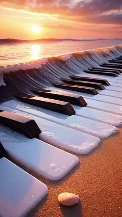 Can You Hear the Waves? Piano Key Ocean Simulation 🌊🎹