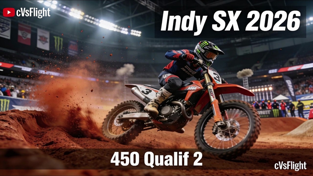 Indianapolis SX 2026 – 450 Qualif 2 (Lucas Oil Stadium)