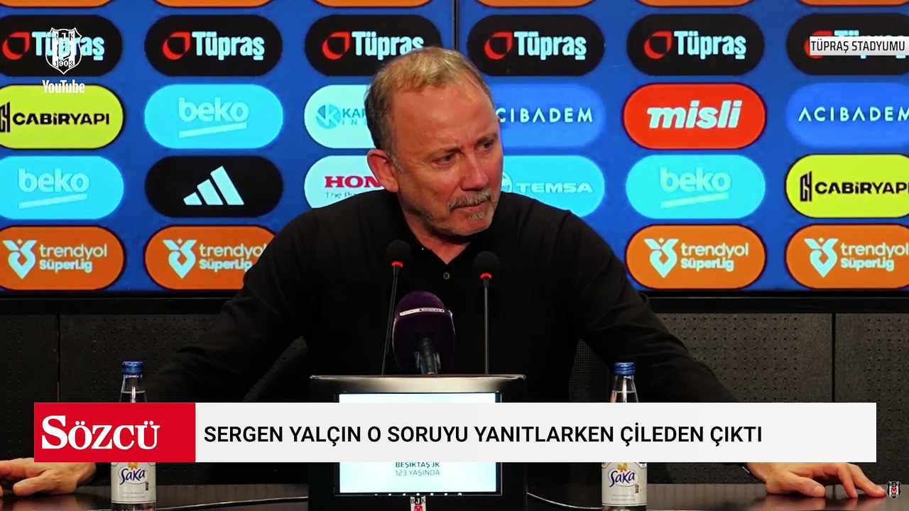 Sergen Yalçın o soruyu yanıtlarken çileden çıktı