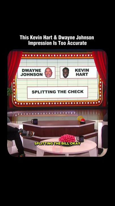 The Most Accurate Kevin Hart & The Rock Impression Ever #shorts