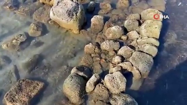 İznik Gölü’nde sular çekildi, tarihi bir sır günyüzüne çıktı: İlk kez kayıt altına alındı!