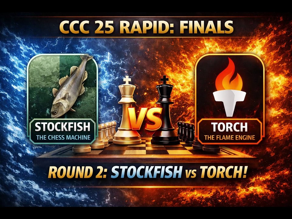 Stockfish vs Torch   #CCC25 #Stockfish #Torch #ComputerChessChampionship #RapidChess #ChessEngines