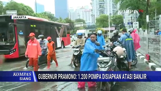 Pramono Kerahkan 1.200 Pompa untuk Atasi Banjir Jakarta Usai Hujan Deras | KOMPAS SIANG