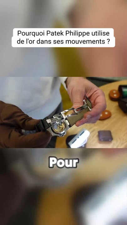 L’avantage d’une masse en or #patek #horlogerie #patekphilippe