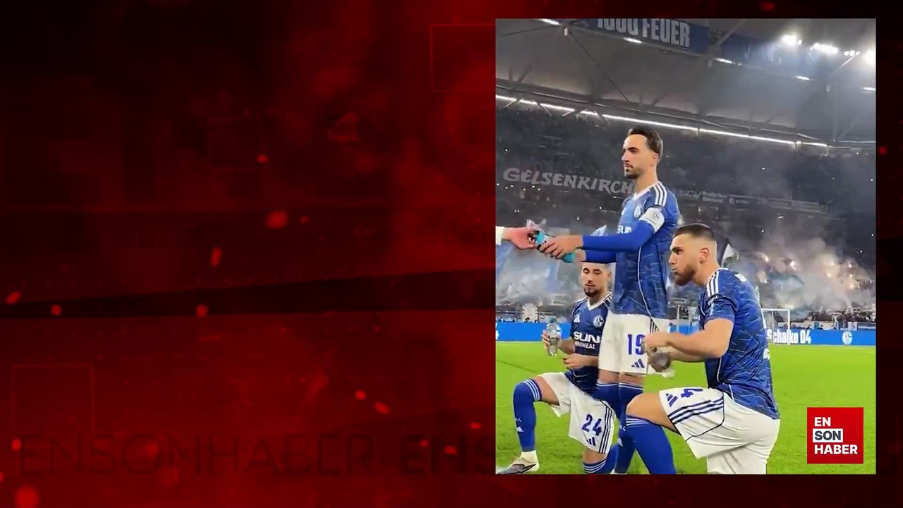 Schalke 04 oyuncuları maç sırasında iftar yaptı