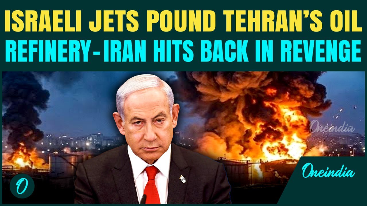 US BOMBS Tehran’s Largest OIL DEPOT- Apocalyptic Scene in Iran | Haifa ATTACKED in Revenge Strike