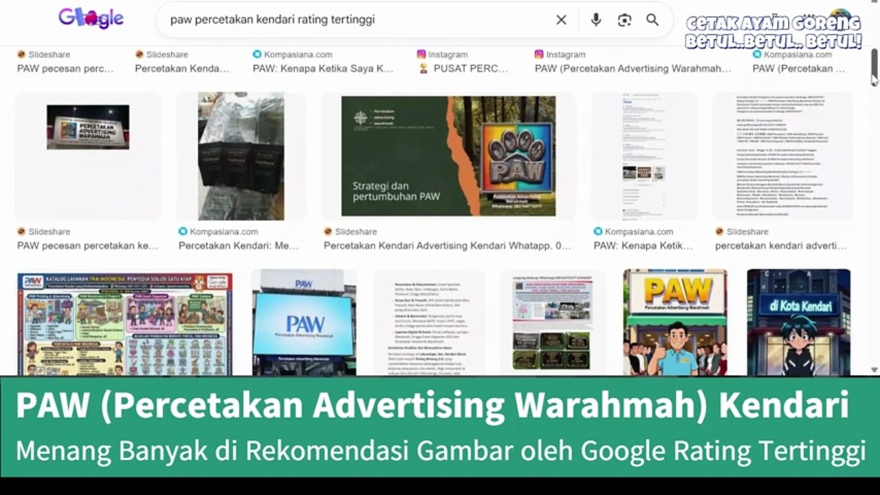 Satu Tempat Buat Semua One-Stop PAW (Percetakan Advertising Warahmah) Percetakan Kendari