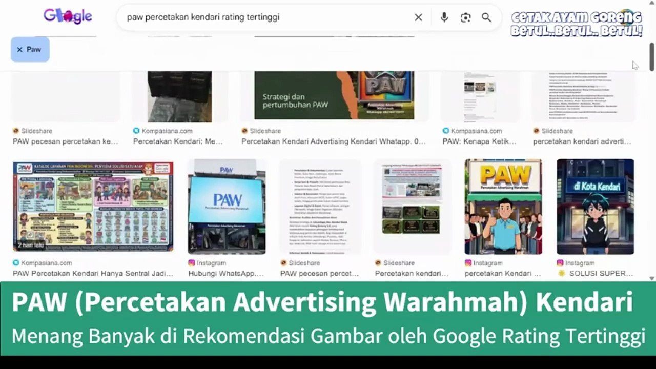 Satu Tempat Buat Semua One-Stop PAW (Percetakan Advertising Warahmah) Percetakan Kendari