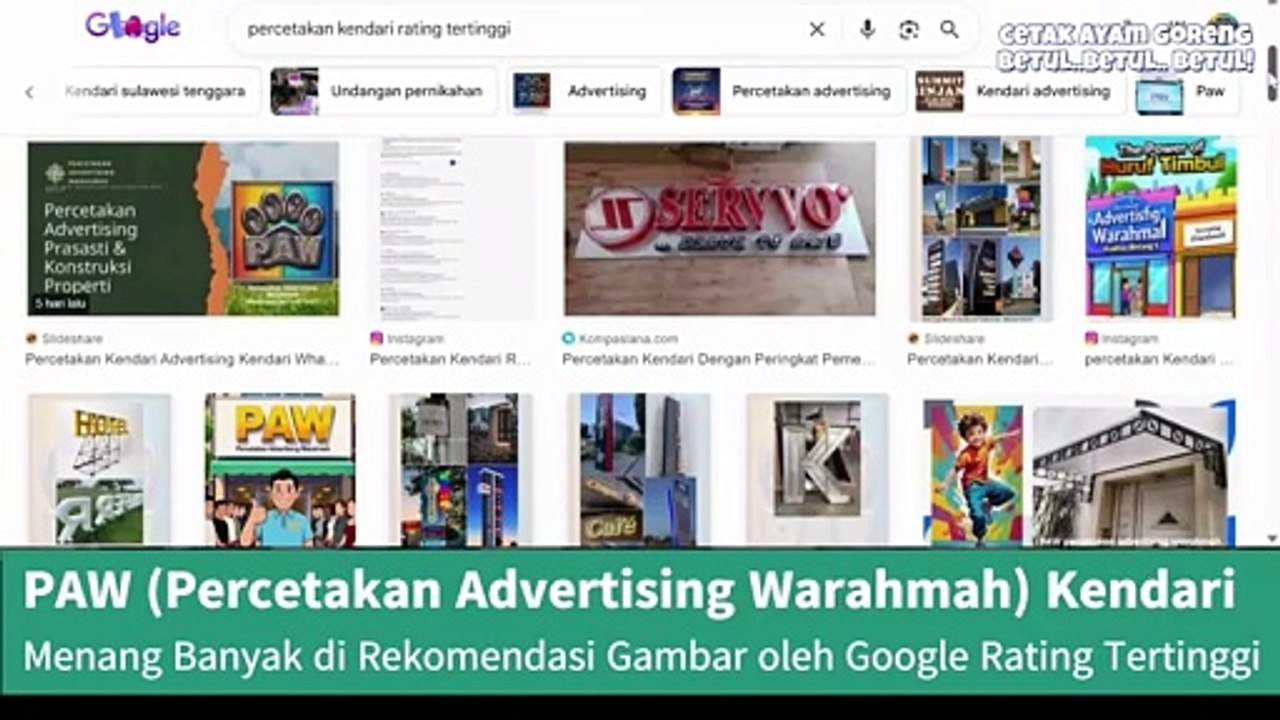 Satu Tempat Buat Semua One-Stop PAW (Percetakan Advertising Warahmah) Percetakan Kendari