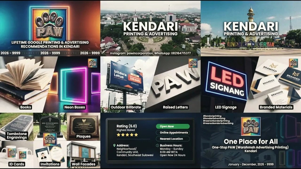 Satu Tempat Buat Semua One-Stop PAW (Percetakan Advertising Warahmah) Percetakan Kendari