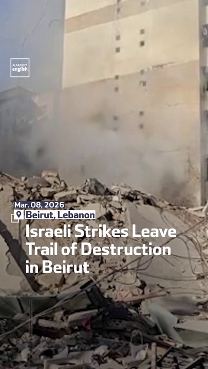Israeli Strikes Leave Trail Of Destruction In Beirut