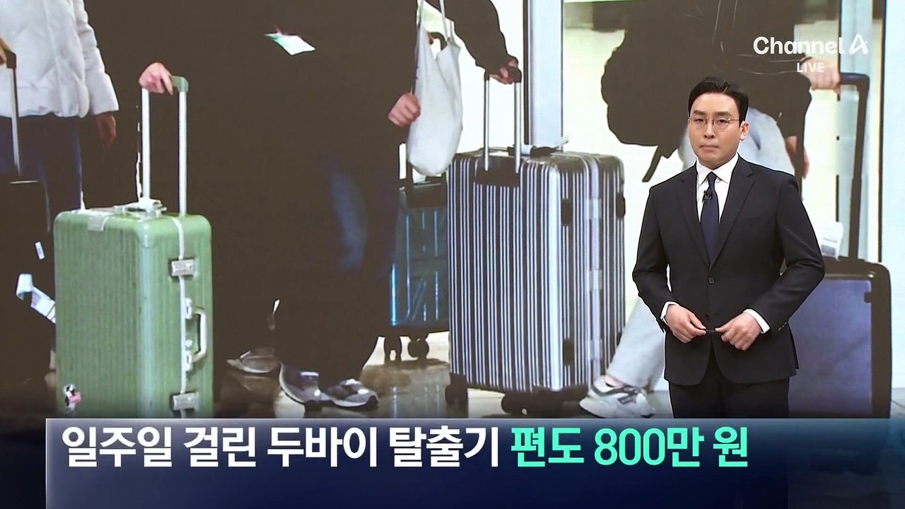 일주일 걸린 두바이 탈출기…편도 800만 원
