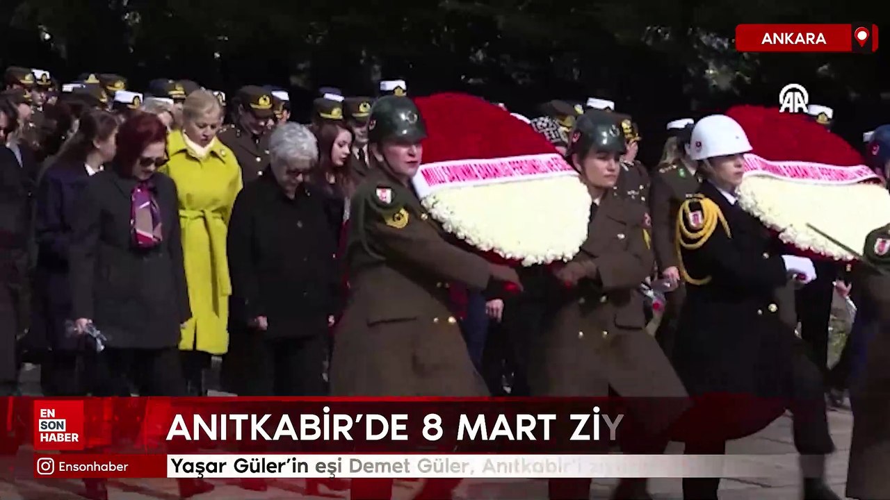 Yaşar Güler'in eşi Demet Güler, Anıtkabir'i ziyaret etti