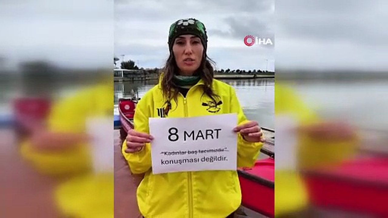 8 Mart’ta Karadeniz’in soğuk sularında kürek çektiler