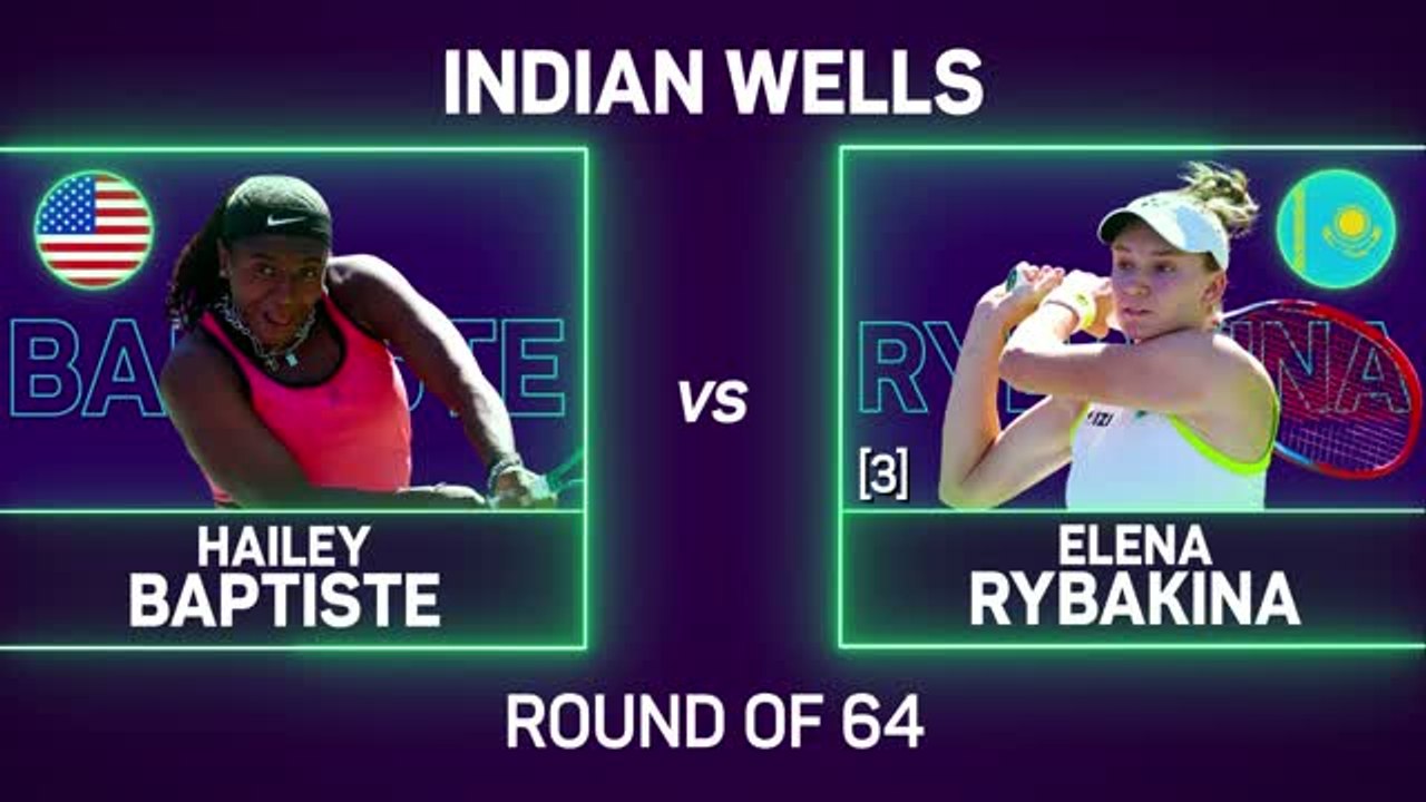 Rybakina battles past Baptiste in testing Indian Wells opener
