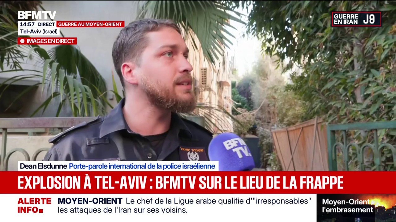 Frappes à Tel-Aviv: "Le régime iranien cible des quartiers résidentiels", assure le porte-parole international de la police israélienne