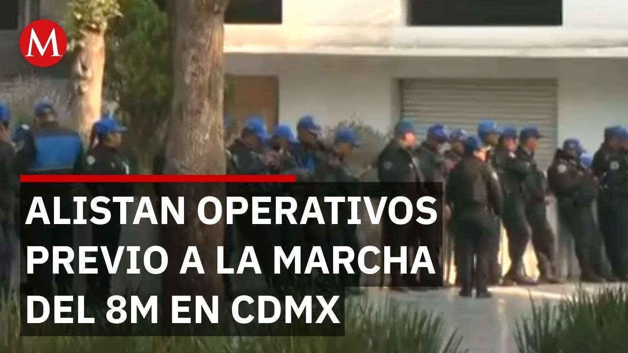8M 2026: Inicia operativo masivo y cierres en CDMX por marcha