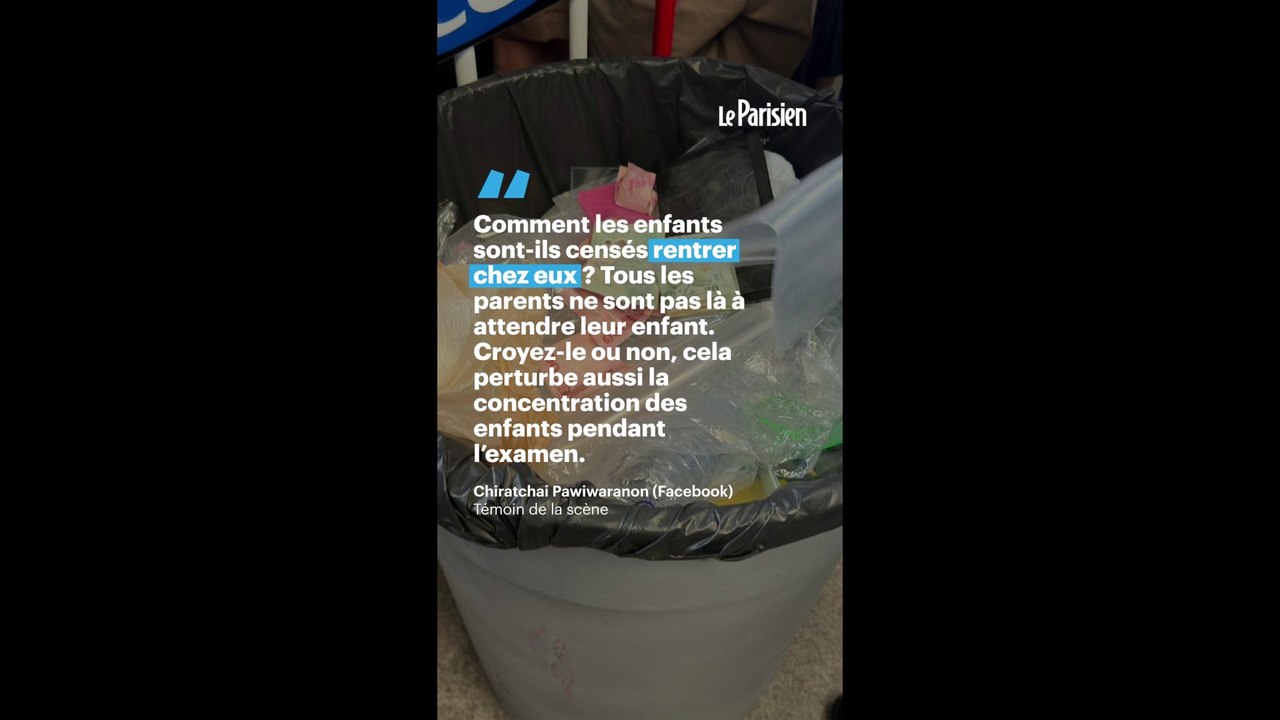 Thaïlande : des billets à la poubelle à cause d'un concours dans un lycée