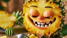 Ai Eating Video pineapple