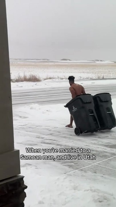 At least he put his flip flops on
