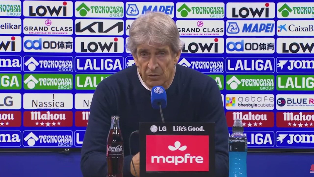 Manuel Pellegrini, rueda de prensa completa tras el Getafe 2 - Real Betis 0