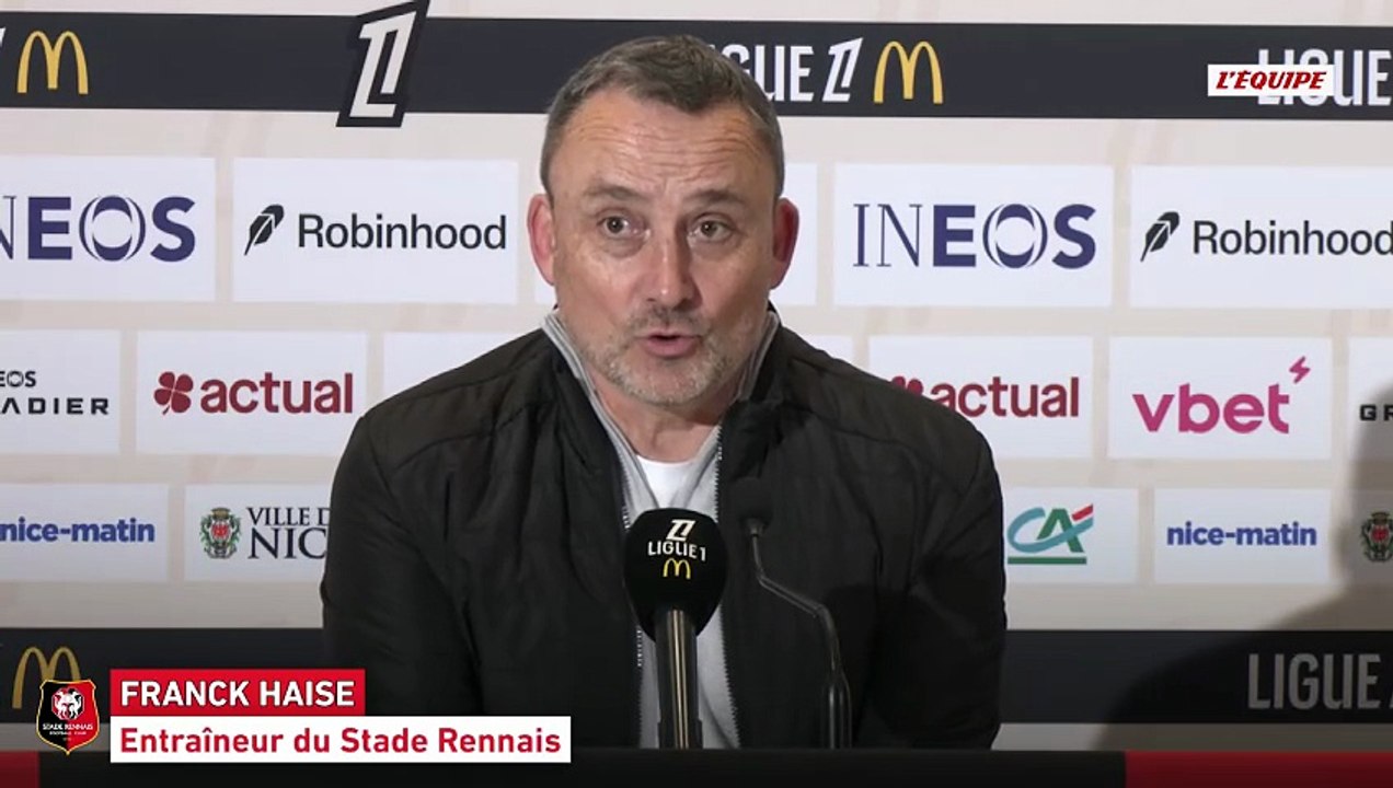 Franck Haise après la large victoire de Rennes à Nice : « Une bonne série et ça fait du bien » - Foot - Ligue 1 - Rennes