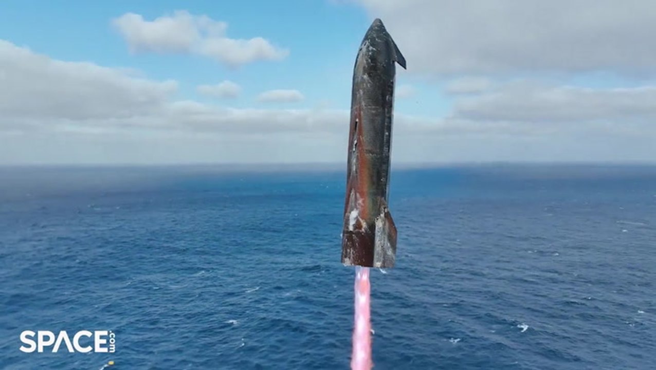 Starship Splashdown Captured By SpaceX Recovery Team