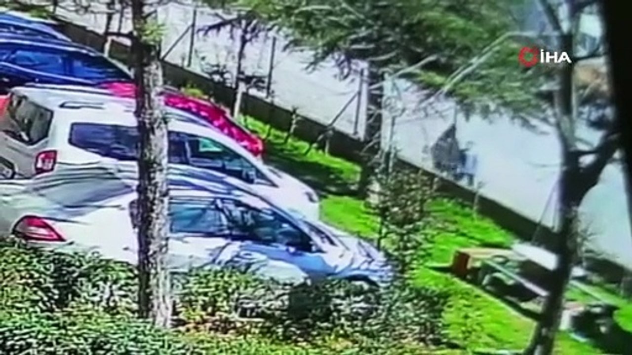 El freni çekilmeyen otomobil kazaya sebep oldu