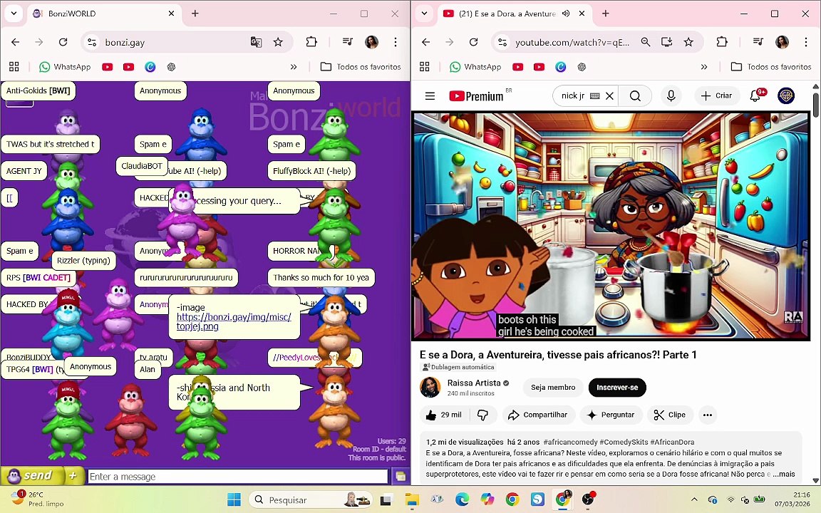kkk muito bem