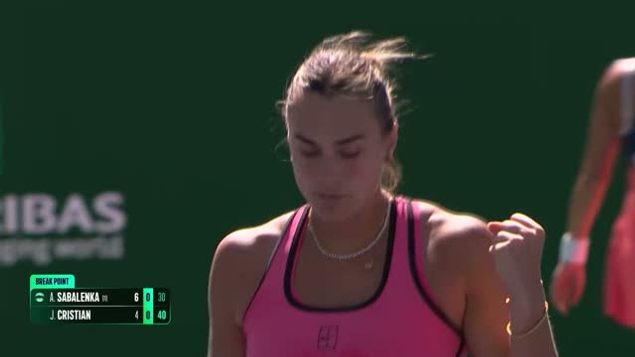 Indian Wells - Sabalenka se qualifie pour les huitièmes