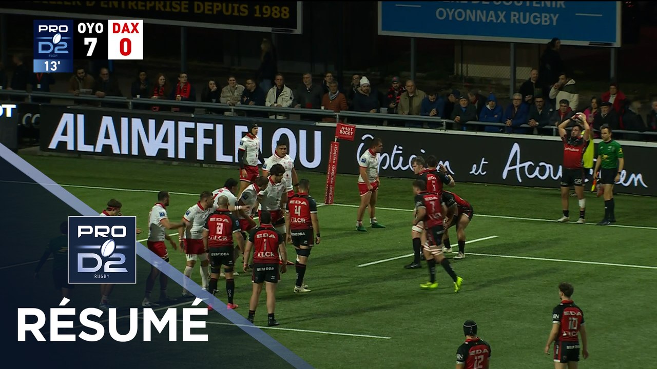 PRO D2 Saison 2025-2026 J23 - Résumé Oyonnax Rugby - US Dax