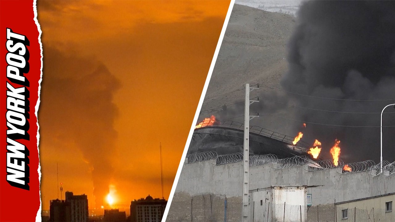 Massive fireballs fill skies following Israeli strikes on Tehran oil storage sites
