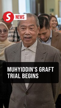 Muhyiddin in court for Jana Wibawa graft trial