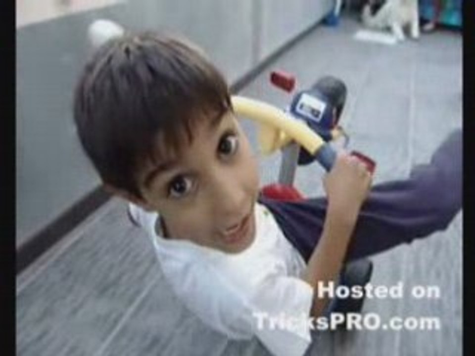 Amazing Tricycle Stunt