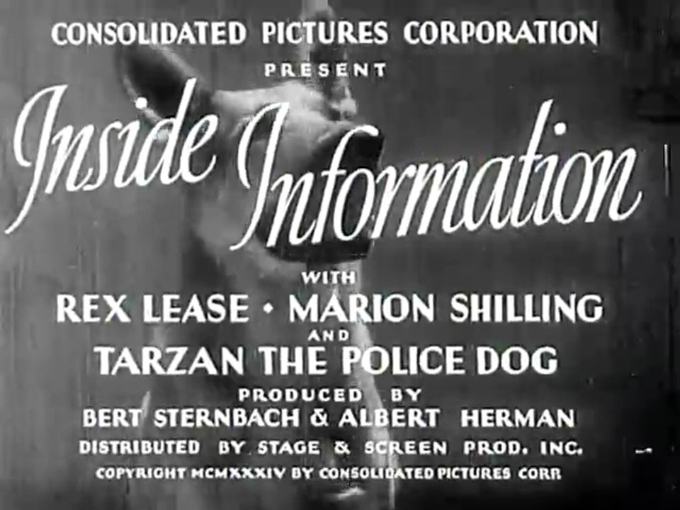 Inside Information (1934) – Tarzan Dog Solves Bond Heist
