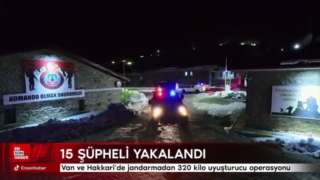 Van ve Hakkari’de jandarma operasyonunda 320 kilo uyuşturucu ele geçirildi