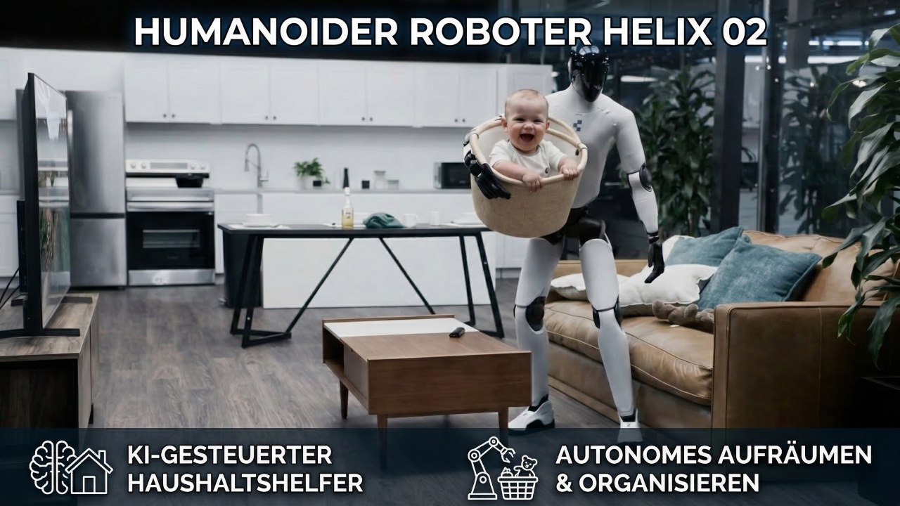 Helix 02 humanoider Roboter demonstriert echtes Aufräumen mit KI