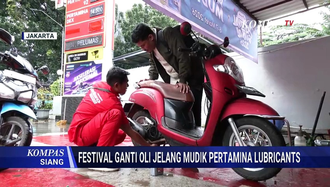 Jelang Mudik Lebaran, Pertamina Lubricants Gelar Festival Ganti Oli dan Promo Menarik | KOMPAS SIANG