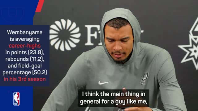 'There's only one guy like me' - Wembanyama on his evolution