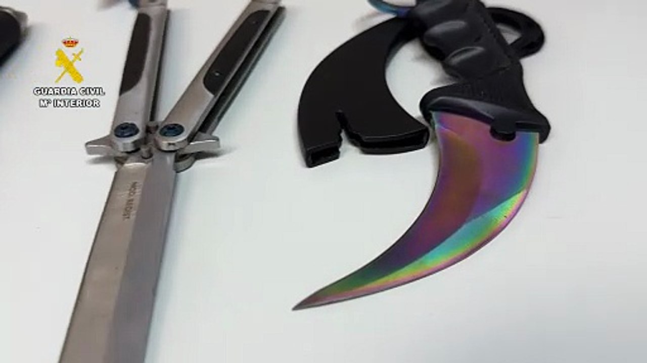 Intervienen ocho armas y droga a dos personas en Alberite