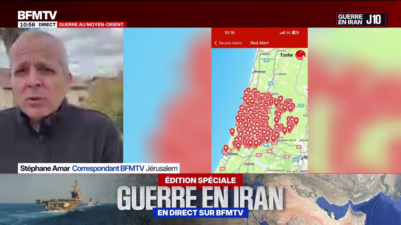 Guerre au Moyen-Orient: au moins un mort après une salve de missiles iraniens sur le centre d'Israël