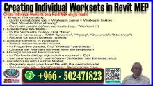 Creating and Managing Worksets in Revit MEP Individual Working Step by Step Guide in UrduPart-100