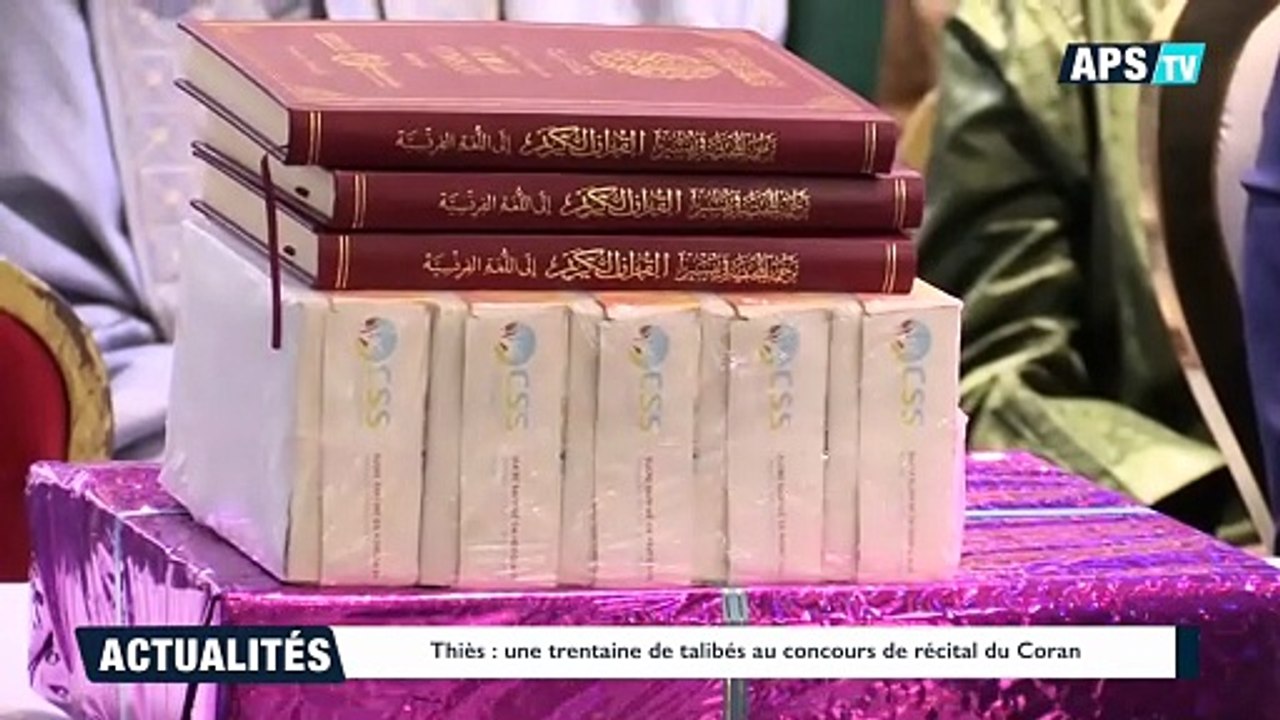 Thiès  une trentaine de talibés au concours de récital du Coran (1)