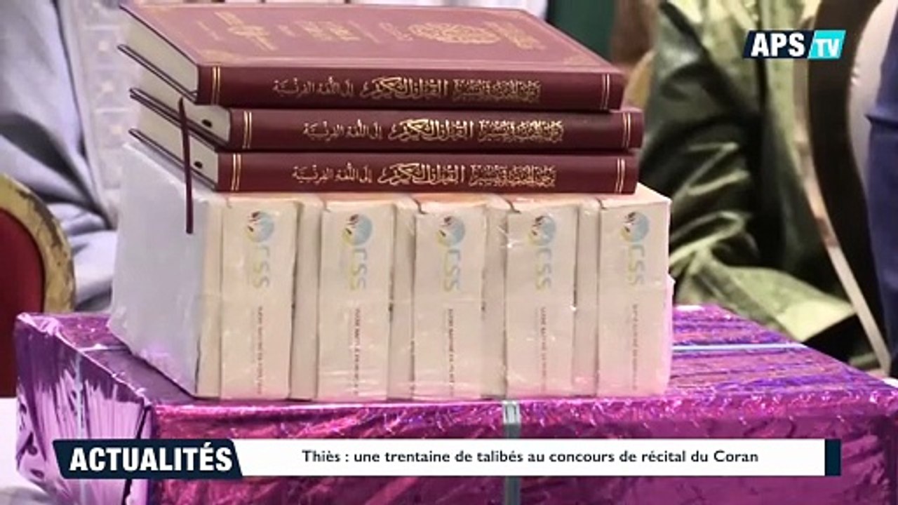 FR Thiès  une trentaine de talibés au concours de récital du Coran